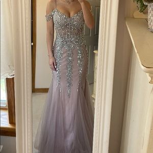 Jovani Blush Prom Dress style 51115